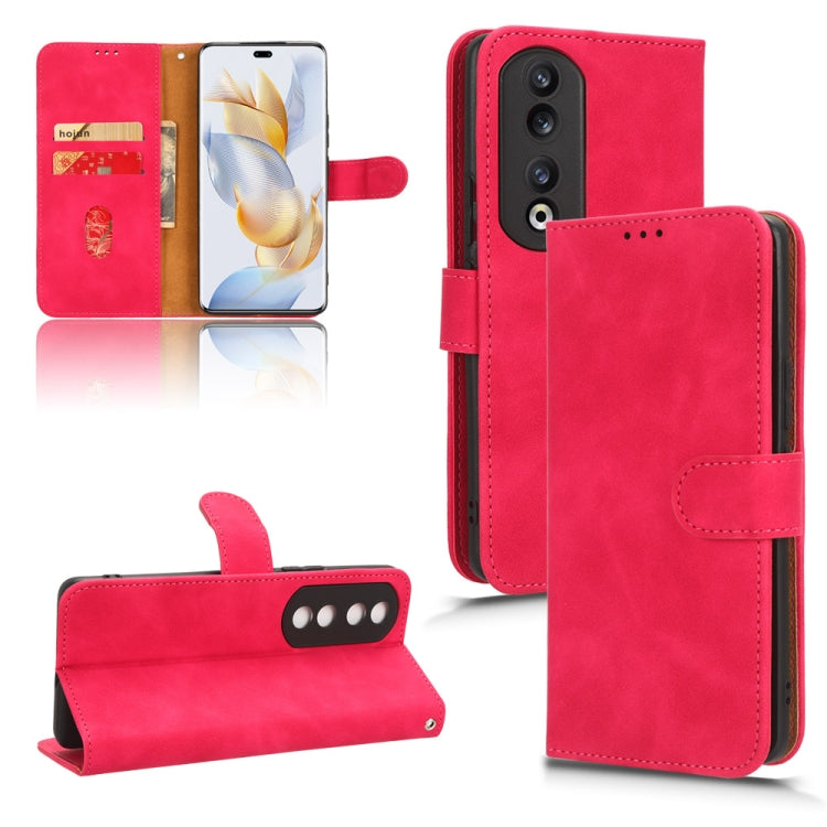 Custodia per telefono in pelle con vibrazione magnetica Skin Feel, For Honor Play 8T 5G / X7b, For Honor Play 50 Plus, For Honor 90 Pro
