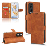 Custodia per telefono in pelle con vibrazione magnetica Skin Feel, For Honor Play 8T 5G / X7b, For Honor Play 50 Plus, For Honor 90 Pro
