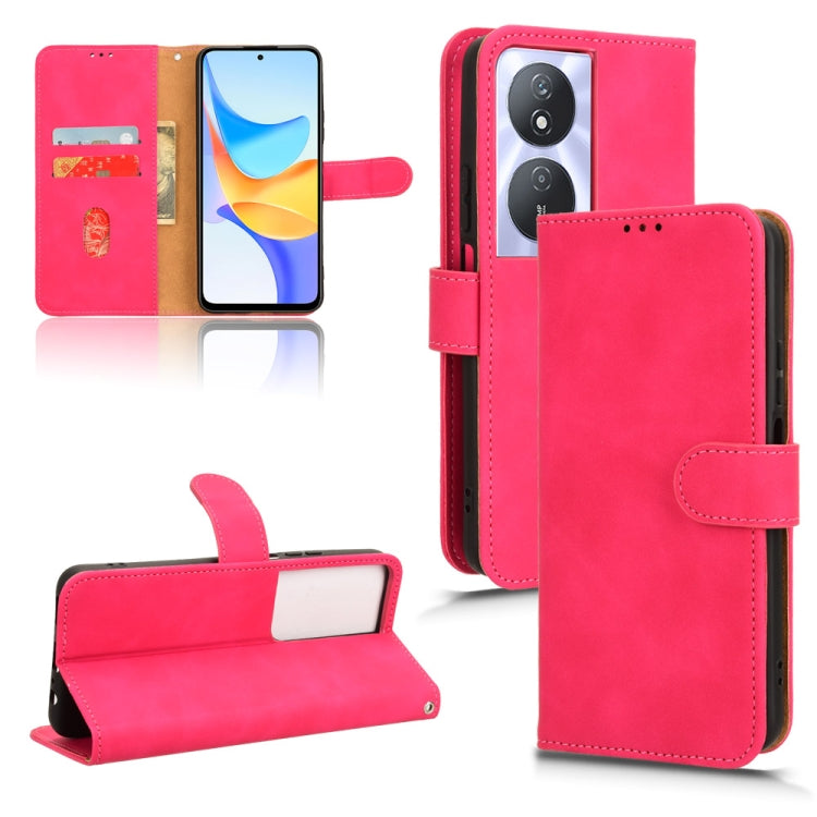 Custodia per telefono in pelle con vibrazione magnetica Skin Feel, For Honor Play 8T 5G / X7b, For Honor Play 50 Plus, For Honor 90 Pro