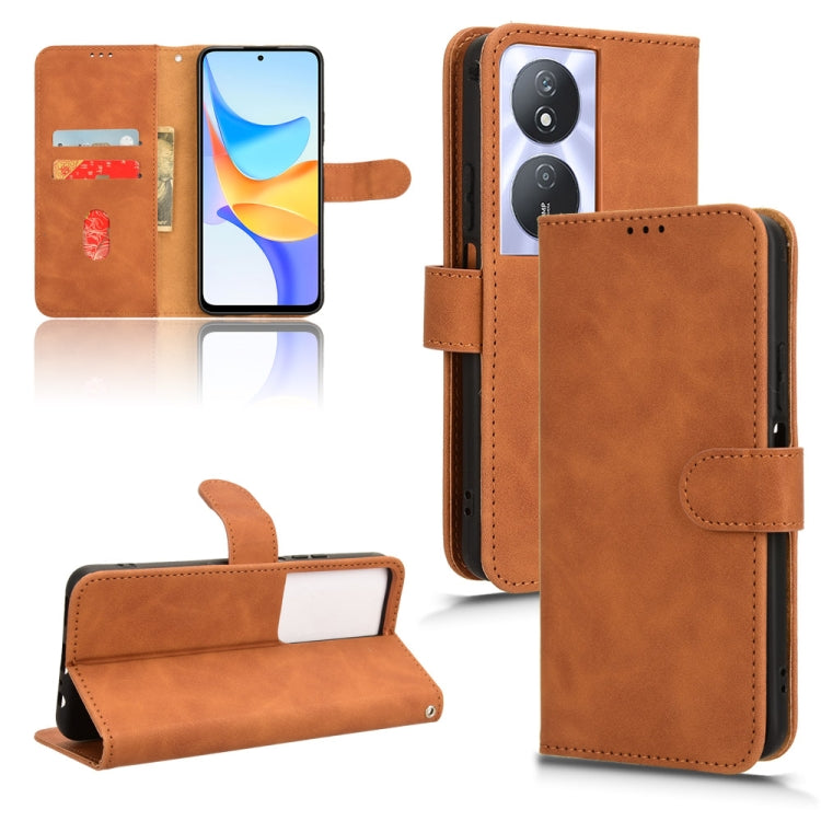 Custodia per telefono in pelle con vibrazione magnetica Skin Feel, For Honor Play 8T 5G / X7b, For Honor Play 50 Plus, For Honor 90 Pro