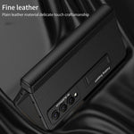 Custodia in pelle con cerniera per Samsung Galaxy Z Fold4