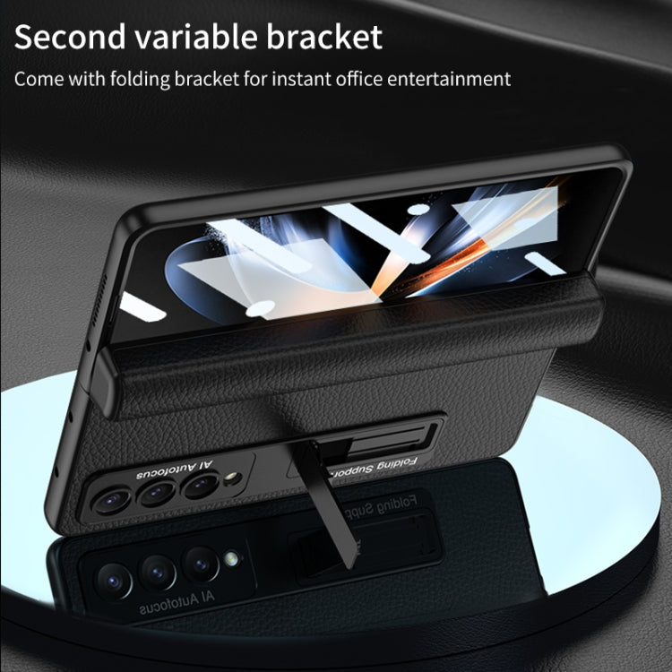 Custodia in pelle con cerniera per Samsung Galaxy Z Fold4