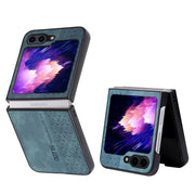 Custodia in pelle goffrata per Samsung Galaxy Z Fold5