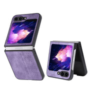 Custodia in pelle goffrata per Samsung Galaxy Z Fold5