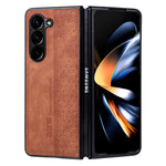 Custodia in pelle goffrata per Samsung Galaxy Z Fold5