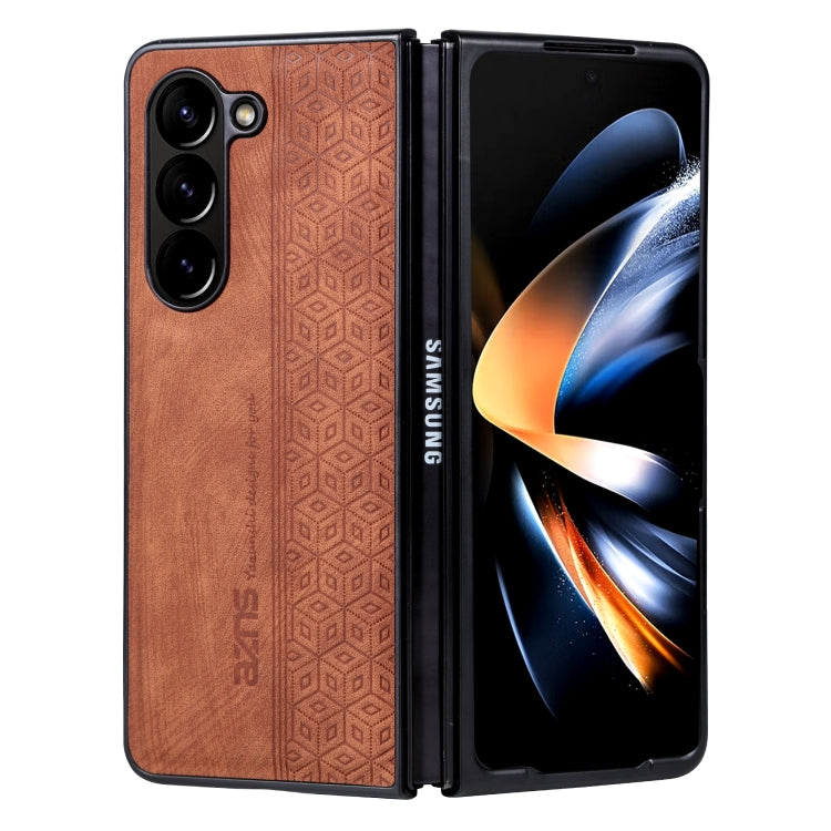 Custodia in pelle goffrata per Samsung Galaxy Z Fold5