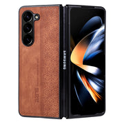 Custodia in pelle goffrata per Samsung Galaxy Z Fold5