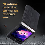 Custodia in pelle goffrata per Samsung Galaxy Z Fold5