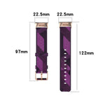 Per Fitbit Charge 4 / Charge 3 / Charge 3 SE Cinturino di ricambio per cinturino in nylon denim a grana testa in acciaio inossidabile
