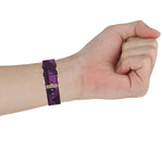 Per Fitbit Charge 4 / Charge 3 / Charge 3 SE Cinturino di ricambio per cinturino in nylon denim a grana testa in acciaio inossidabile