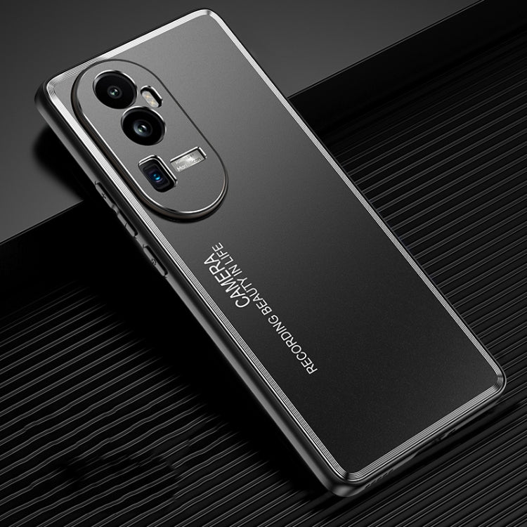 Custodia per telefono in metallo satinato, For OPPO Find X8, For OPPO Reno10 Pro+, For OPPO Reno10 Pro, For OPPO Reno10, For OPPO Find X8 Pro