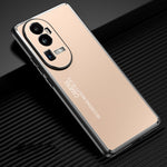 Custodia per telefono in metallo satinato, For OPPO Find X8, For OPPO Reno10 Pro+, For OPPO Reno10 Pro, For OPPO Reno10, For OPPO Find X8 Pro