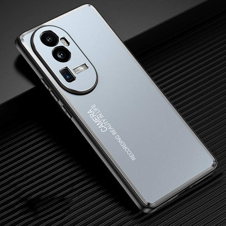 Custodia per telefono in metallo satinato, For OPPO Find X8, For OPPO Reno10 Pro+, For OPPO Reno10 Pro, For OPPO Reno10, For OPPO Find X8 Pro