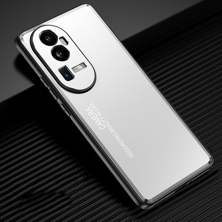 Custodia per telefono in metallo satinato, For OPPO Find X8, For OPPO Reno10 Pro+, For OPPO Reno10 Pro, For OPPO Reno10, For OPPO Find X8 Pro