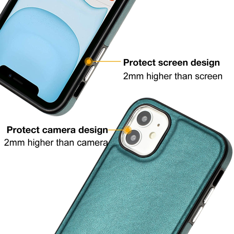 Custodia in pelle a copertura totale per iPhone 12 e 11