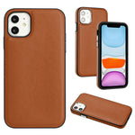 Custodia in pelle a copertura totale per iPhone 12 e 11
