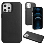 Custodia in pelle a copertura totale per iPhone 12 e 11