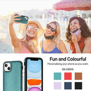 Custodia in pelle per iPhone 14 Plus e 15 Pro Max