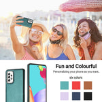 Custodia in pelle a copertura totale per Samsung Galaxy A32 e A52