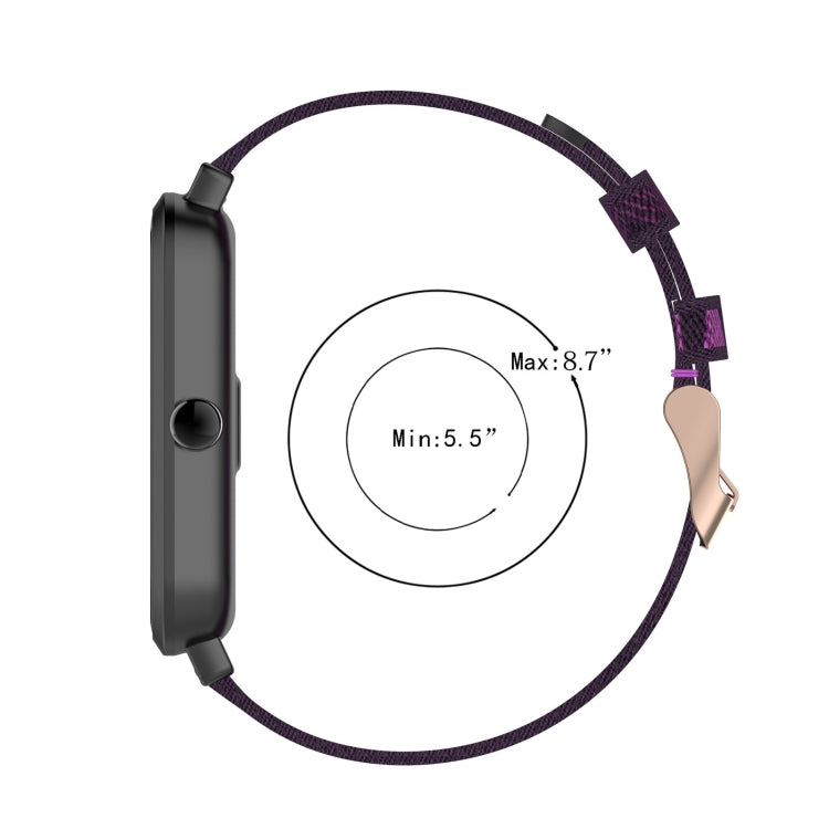 Per Amazfit Bip Lite Versione 1S / Bip S Cinturino di ricambio per cinturino in nylon denim da 20 mm
