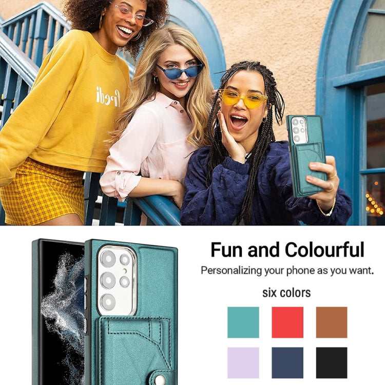 Custodia per telefono in pelle antiurto con porta carte, For Samsung Galaxy S22 Ultra 5G, For Samsung Galaxy S22+ 5G, For Samsung Galaxy S22 5G, For Samsung Galaxy A22 5G