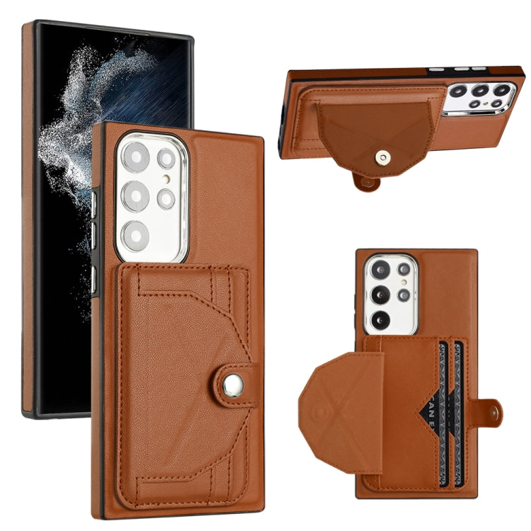 Custodia per telefono in pelle antiurto con porta carte, For Samsung Galaxy S22 Ultra 5G, For Samsung Galaxy S22+ 5G, For Samsung Galaxy S22 5G, For Samsung Galaxy A22 5G