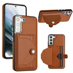 Custodia per telefono in pelle antiurto con porta carte, For Samsung Galaxy S22 Ultra 5G, For Samsung Galaxy S22+ 5G, For Samsung Galaxy S22 5G, For Samsung Galaxy A22 5G
