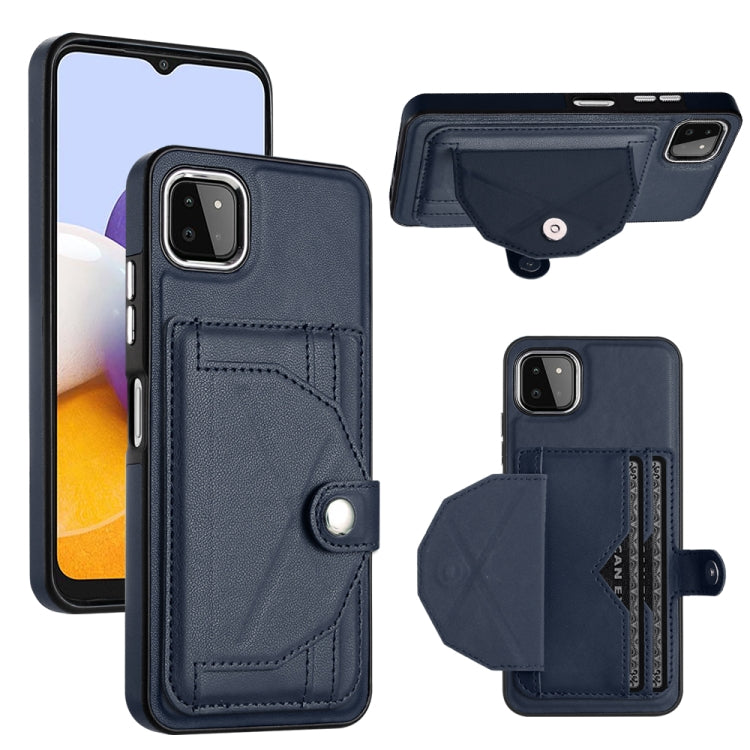 Custodia per telefono in pelle antiurto con porta carte, For Samsung Galaxy S22 Ultra 5G, For Samsung Galaxy S22+ 5G, For Samsung Galaxy S22 5G, For Samsung Galaxy A22 5G