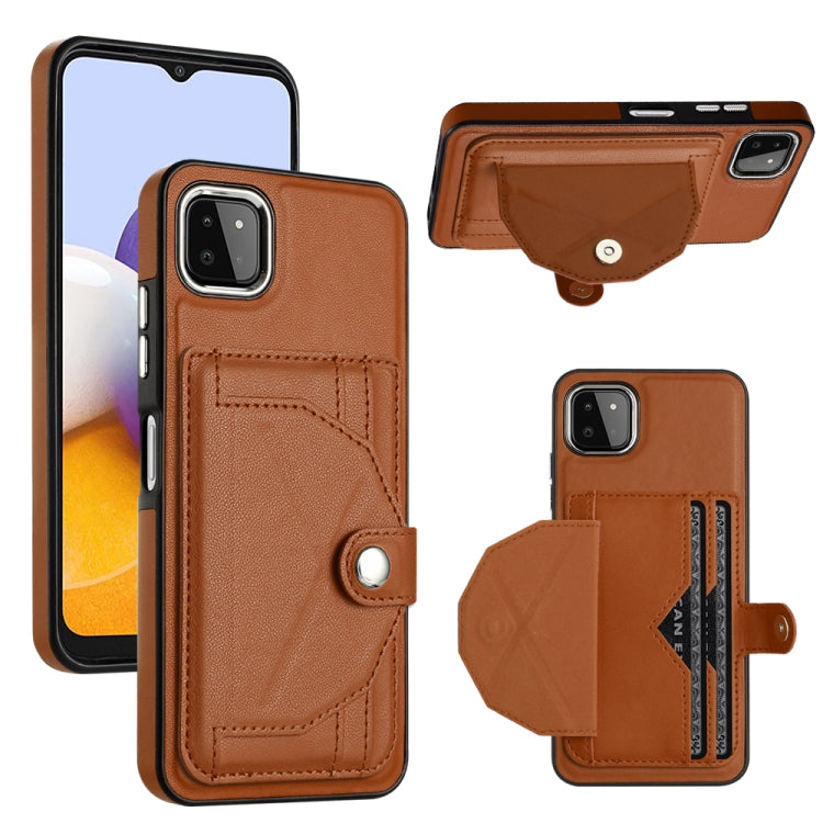 Custodia per telefono in pelle antiurto con porta carte, For Samsung Galaxy S22 Ultra 5G, For Samsung Galaxy S22+ 5G, For Samsung Galaxy S22 5G, For Samsung Galaxy A22 5G