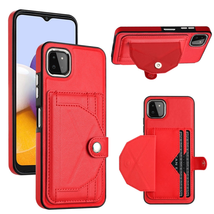 Custodia per telefono in pelle antiurto con porta carte, For Samsung Galaxy S22 Ultra 5G, For Samsung Galaxy S22+ 5G, For Samsung Galaxy S22 5G, For Samsung Galaxy A22 5G