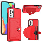 Custodia per telefono in pelle antiurto con porta carte, For Samsung Galaxy S21 FE 5G, For Samsung Galaxy A32 4G, For Samsung Galaxy A72 4G / A72 5G, For Samsung Galaxy A52 4G / A52 5G