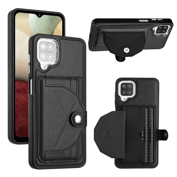 Custodia per telefono in pelle antiurto con porta carte, For Samsung Galaxy A12 4G / M12, For Samsung Galaxy A32 5G