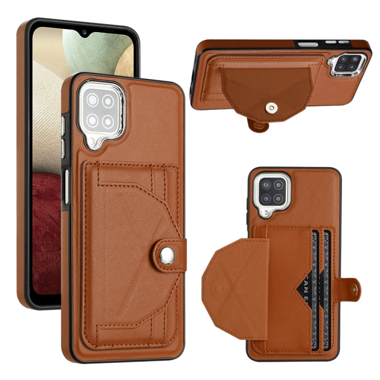 Custodia per telefono in pelle antiurto con porta carte, For Samsung Galaxy A12 4G / M12, For Samsung Galaxy A32 5G