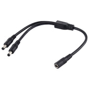 5,5 x 2,1 mm da femmina a maschio cavo di alimentazione adattatore splitter di alimentazione CC, 30cm, 70cm