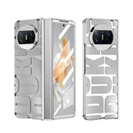 Custodia per telefono pieghevole galvanica integrata con cerniera, For Huawei Mate X3