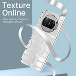 Custodia per telefono pieghevole galvanica integrata con cerniera, For Huawei Mate X3
