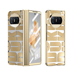 Custodia per telefono pieghevole galvanica integrata con cerniera, For Huawei Mate X3