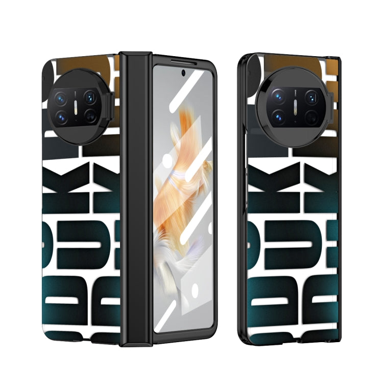 Custodia per telefono pieghevole galvanica integrata con cerniera, For Huawei Mate X3