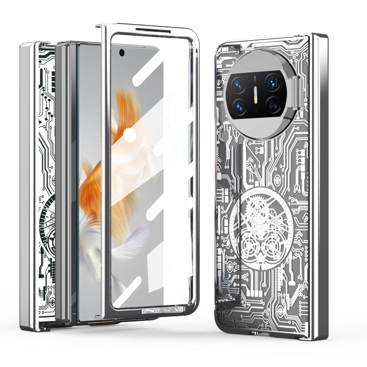 Custodia per telefono all-inclusive con placcatura elettrolitica integrata Legenda meccanica, For Huawei Mate X3