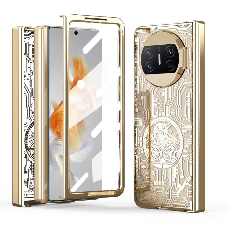 Custodia per telefono all-inclusive con placcatura elettrolitica integrata Legenda meccanica, For Huawei Mate X3