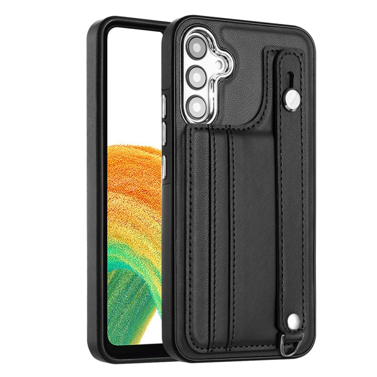 Custodia per telefono in pelle antiurto con cinturino da polso, For Samsung Galaxy A04E / F04 / M04, For Samsung Galaxy A14 4G / A14 5G, For Samsung Galaxy A34 5G, For Samsung Galaxy A54 5G