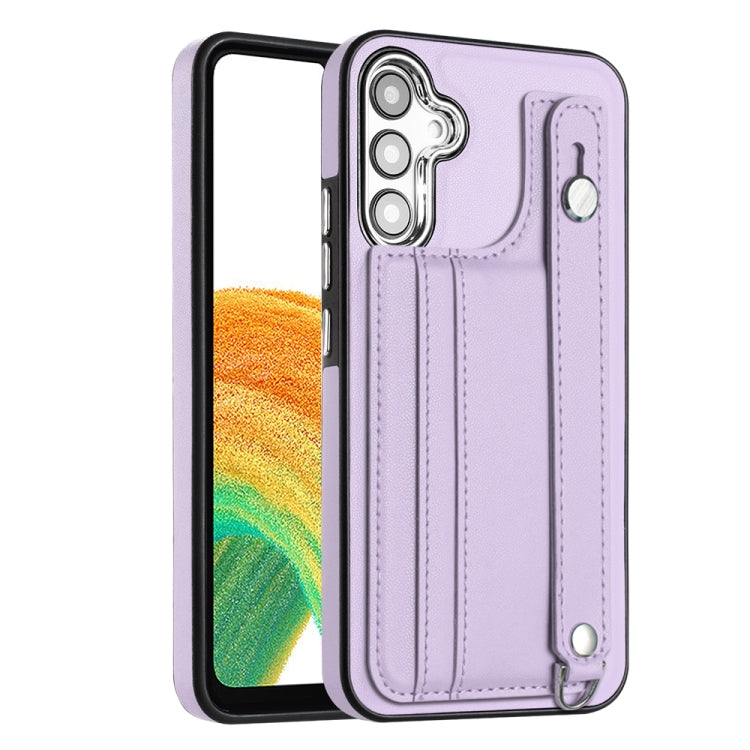 Custodia per telefono in pelle antiurto con cinturino da polso, For Samsung Galaxy A04E / F04 / M04, For Samsung Galaxy A14 4G / A14 5G, For Samsung Galaxy A34 5G, For Samsung Galaxy A54 5G