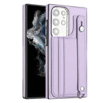 Custodia per telefono in pelle antiurto con cinturino da polso, For Samsung Galaxy S23 Ultra, For Samsung Galaxy S23, For Samsung Galaxy A04 4G, For Samsung Galaxy A13 5G / A04S / M13 5G