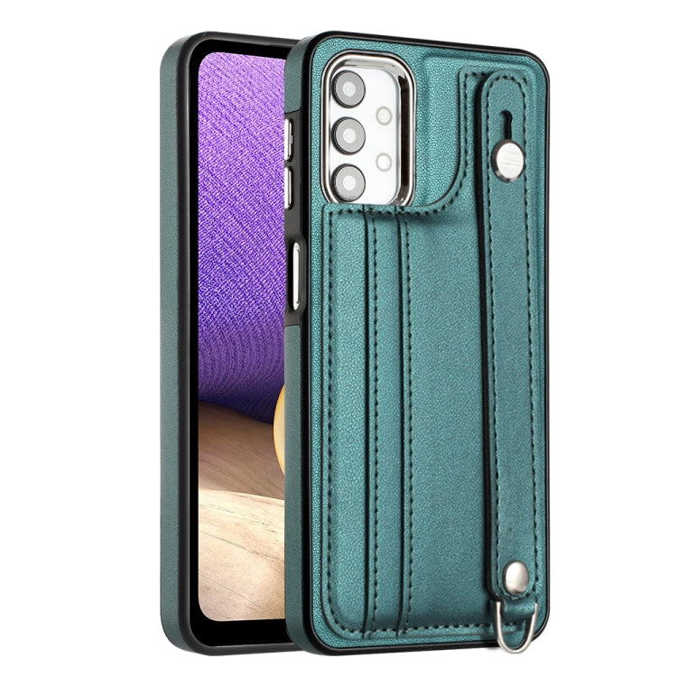 Custodia per telefono in pelle antiurto con cinturino da polso, For Samsung Galaxy A23 4G / F23 5G / M23 5G, For Samsung Galaxy A53 5G, For Samsung Galaxy A73 5G, For Samsung Galaxy A33 5G