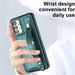 Custodia per telefono in pelle antiurto con cinturino da polso, For Samsung Galaxy A23 4G / F23 5G / M23 5G, For Samsung Galaxy A53 5G, For Samsung Galaxy A73 5G, For Samsung Galaxy A33 5G