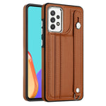 Custodia per telefono in pelle antiurto con cinturino da polso, For Samsung Galaxy A23 4G / F23 5G / M23 5G, For Samsung Galaxy A53 5G, For Samsung Galaxy A73 5G, For Samsung Galaxy A33 5G