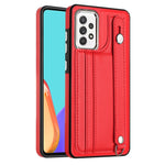 Custodia per telefono in pelle antiurto con cinturino da polso, For Samsung Galaxy A23 4G / F23 5G / M23 5G, For Samsung Galaxy A53 5G, For Samsung Galaxy A73 5G, For Samsung Galaxy A33 5G