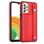Custodia per telefono in pelle antiurto con cinturino da polso, For Samsung Galaxy A23 4G / F23 5G / M23 5G, For Samsung Galaxy A53 5G, For Samsung Galaxy A73 5G, For Samsung Galaxy A33 5G