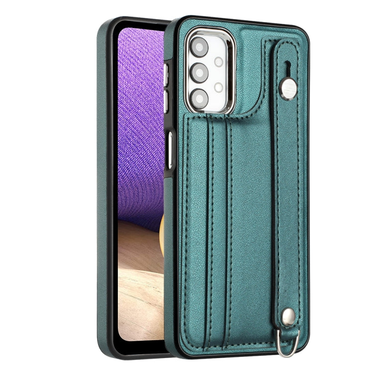 Custodia per telefono in pelle antiurto con cinturino da polso, For Samsung Galaxy A13 4G, For Samsung Galaxy S22 Ultra 5G, For Samsung Galaxy S22+ 5G, For Samsung Galaxy S22 5G