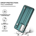 Custodia per telefono in pelle antiurto con cinturino da polso, For Samsung Galaxy A13 4G, For Samsung Galaxy S22 Ultra 5G, For Samsung Galaxy S22+ 5G, For Samsung Galaxy S22 5G